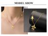 Cazador Stainless Steel Turtle Pendant Necklace for Women Gold Color Animal Choker Jewelry Birthday Gifts Wholesale 2026