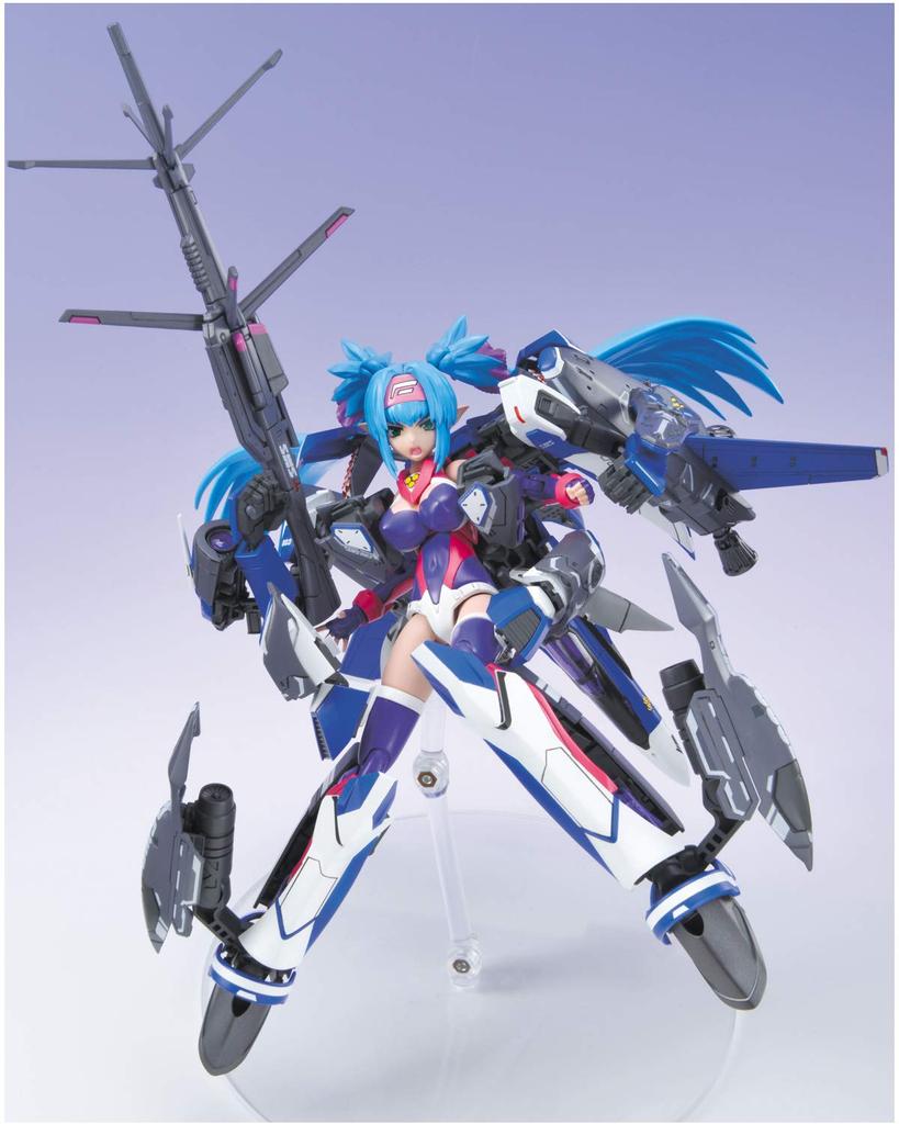 AOSHIMA VFG Macross Frontier Super Messiah Clan Clan Height 155mm plastic model VF-25G approx. Color-coded MC-07