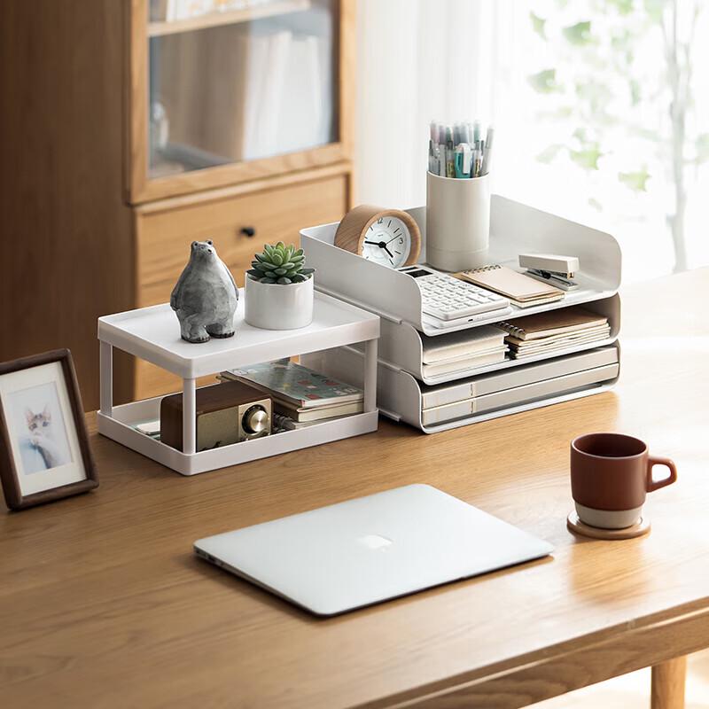 Stackable A4 Desktop File Organizer Tray