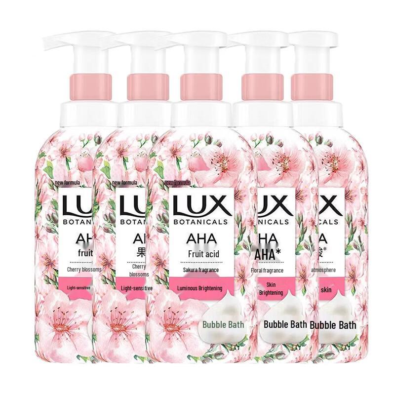 lux Plant Extract Essential Oil Cherry Blossom Bubble Body Wash