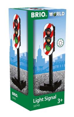 BRIO Light Signal 33743, for Ages 3 and Up [Toy, Wooden Toy, Wooden Rail, Scenery Parts, Gift (BirthdayChristmas)]