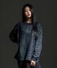 Eosendeo Pigment Cutout Lip Loose Fit Long Sleeve [Black]