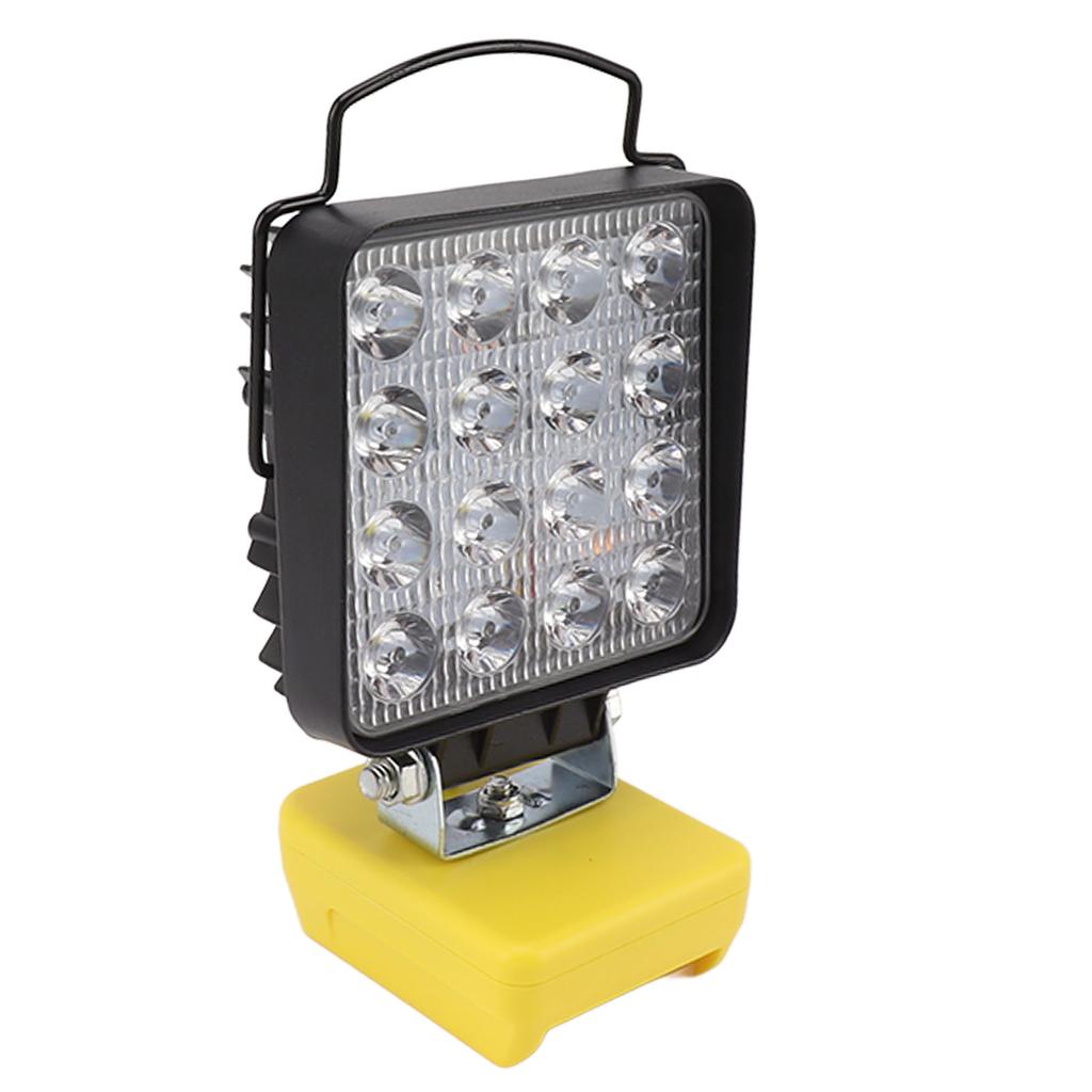 20W Handheld Work Light, 16 LED Beads, Rotating Head, Hiking with 2 USB Ports, for batteries:  200  201  203  204  206 etc. (ships without b