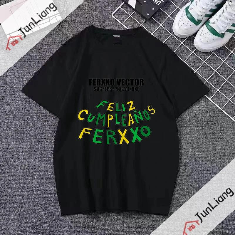 Ferxxo Breathable Tshirt Rapper Feid Printed Tshirts Summer Short Sleeve Tee Hip Hop Unisex Women Streetwear Tshirt