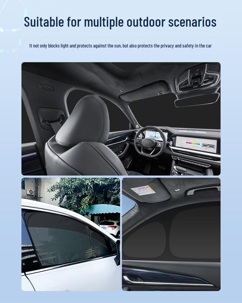 Geely 2025 Galaxy A7 Car Window Sunshade: Heat Insulation & Privacy Shield.