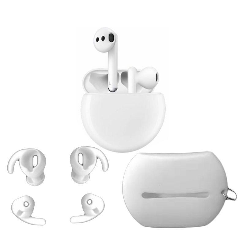 Cllwer 1Set Anti-Slip Silicone Earbuds Pads Case in-Ear Eartips Plug Compatible for Hua-wei Freebuds 3 Cllwer 1Set Anti-Slip Silicone Earbuds Pads Case in-Ear Eartips Plug Compatible for Hua-wei Freebuds 3