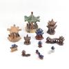 Natural Easy Use Ceramic Craft Rockery Bonsai Model Gazebo Small Ornament Miniatures Figurines