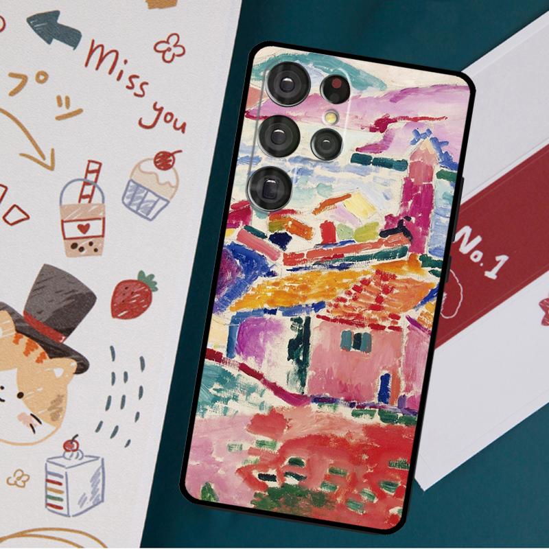 Husă cu pictură artistică Henri Matisse pentru Samsung Galaxy S23 S21 S22 Ultra Plus S20 FE Note 20 Note 10 S8 S9 S10 Plus