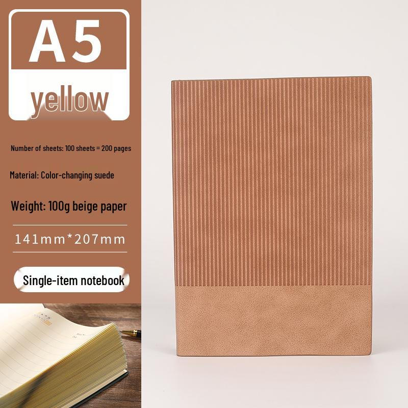 Lambskin Leather Notebook Set: Custom B5 Soft Leather Meeting Journal & Office Diary Notebook