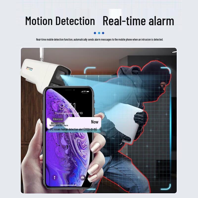 Hikvision 8MP Full-Color Night Vision PoE Outdoor Security Camera System CN plug (adapter included)