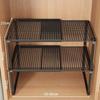 Expandable Closet Shelf Organizer Telescopic Wardrobe Storage Rack No Drill Adjustable Divider for Clothes Shoes Cabinets Home