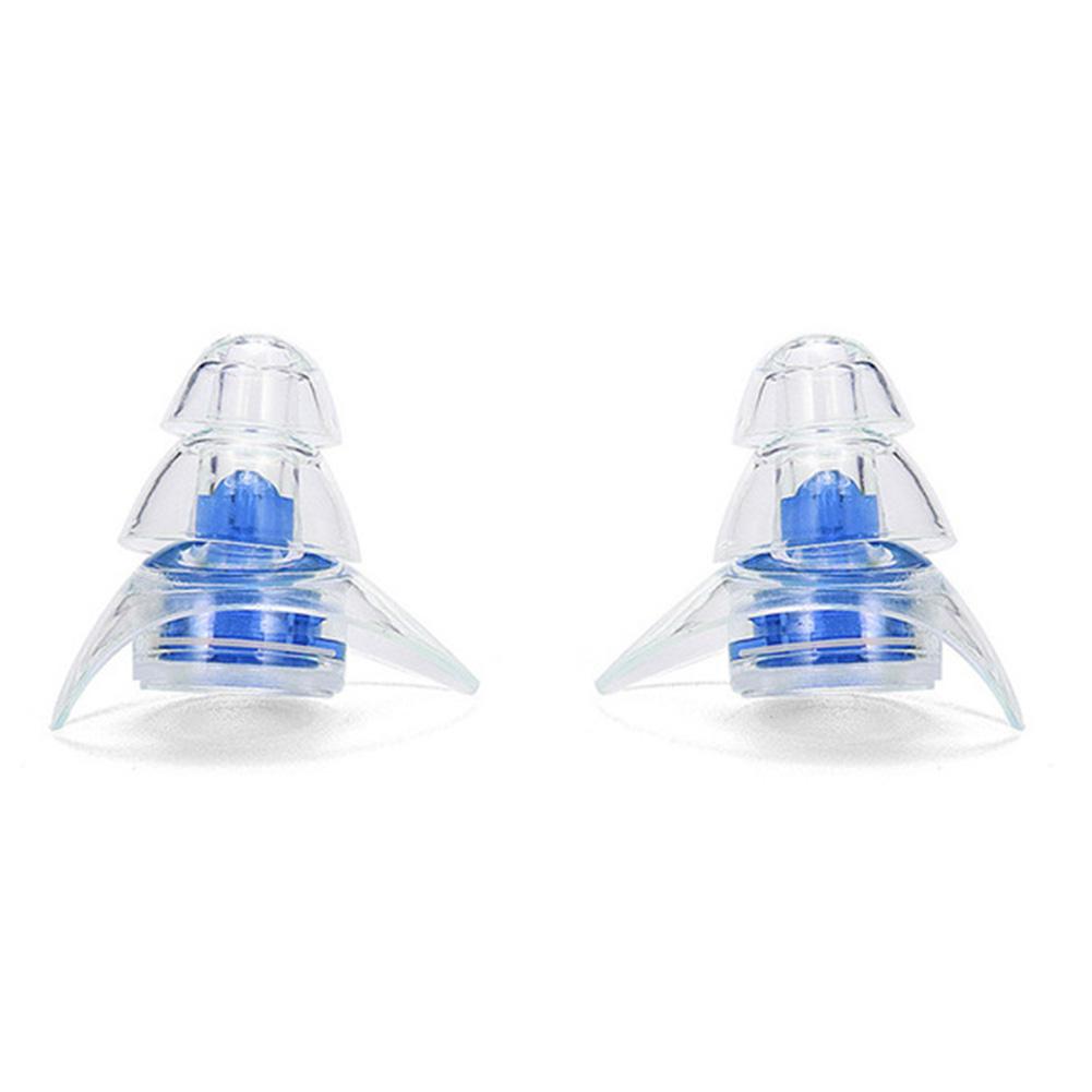 1 Pair Silicone Ear Plugs Noise Reduction Sound Insulation Earplug Reusable Flexible Earplugs for Sleeping Study Concert Hearing