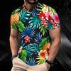 Summer Men's Color 3D Printed Crew Neck T-Shirt