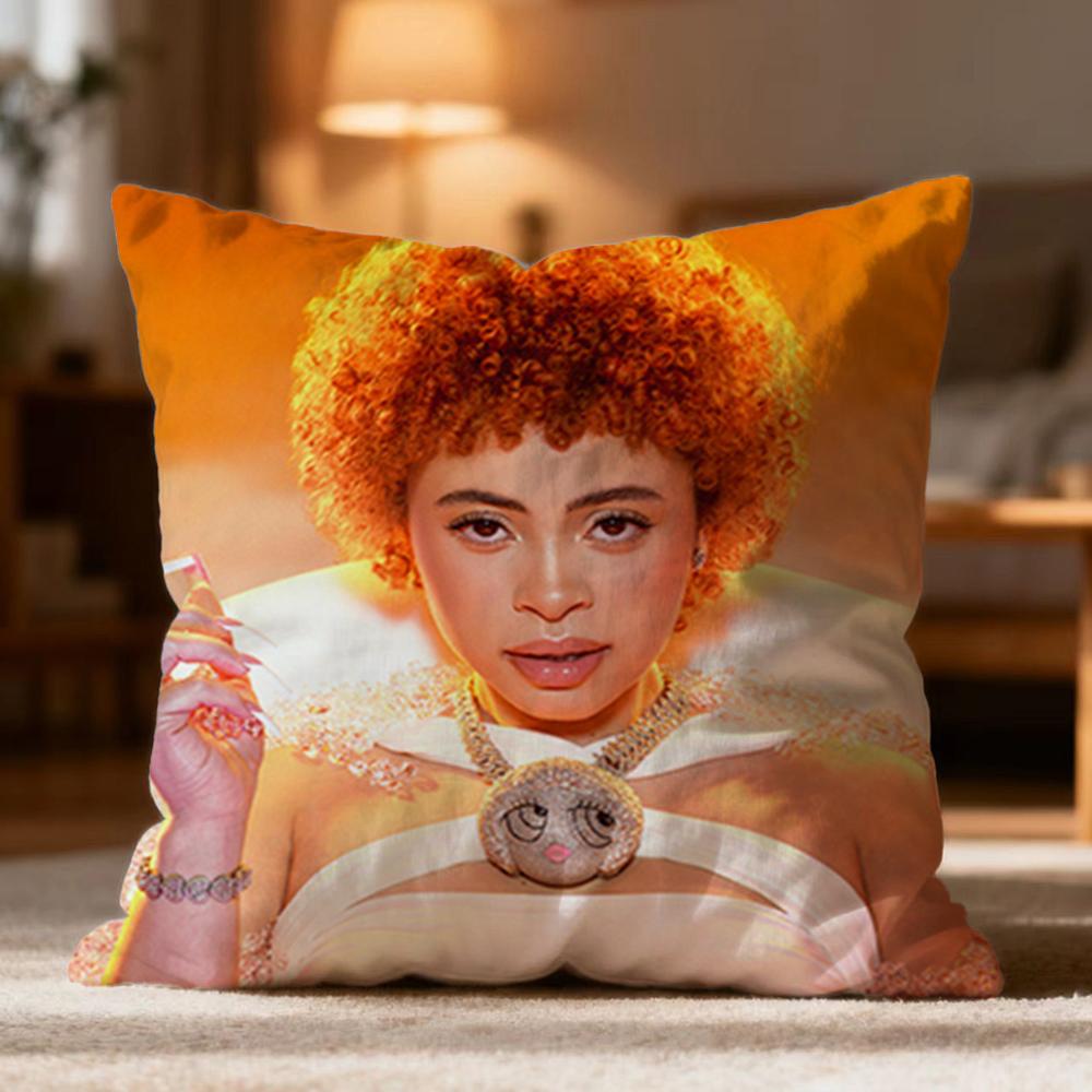 Hot IIce Spiceew Cushion Cover Soft Washable Pillow Case Multi-Scene for Couch Bed Travel Office Use