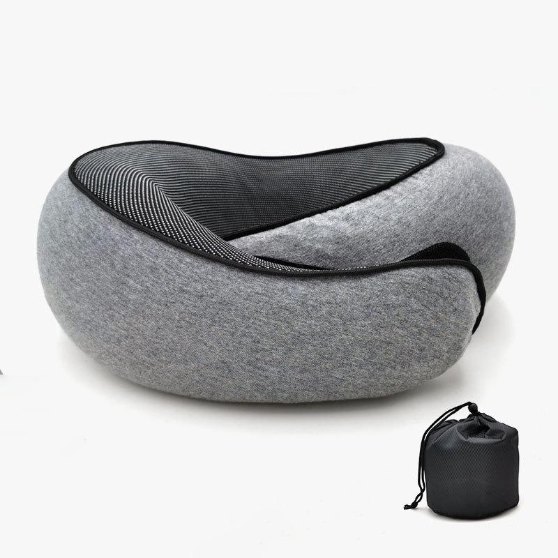 Memory Foam Neck Pillow Cervical Vertebra Travel Portable Noon Break Aircraft U Type Of Pillow Sleep Camping Pillow Carry Bag