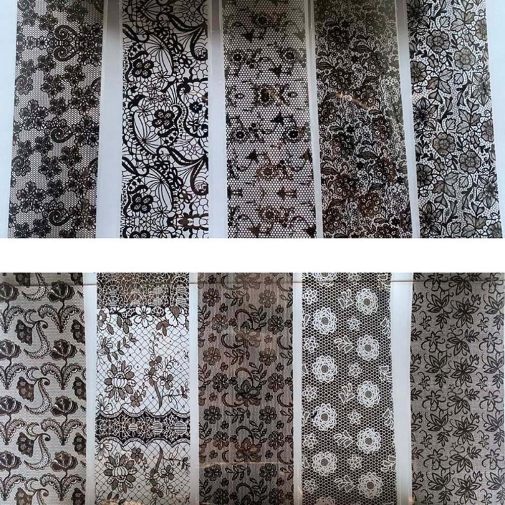 Laser Nail Stickers Black White Nail Decals Professional Nail Foils  Nail Decoration