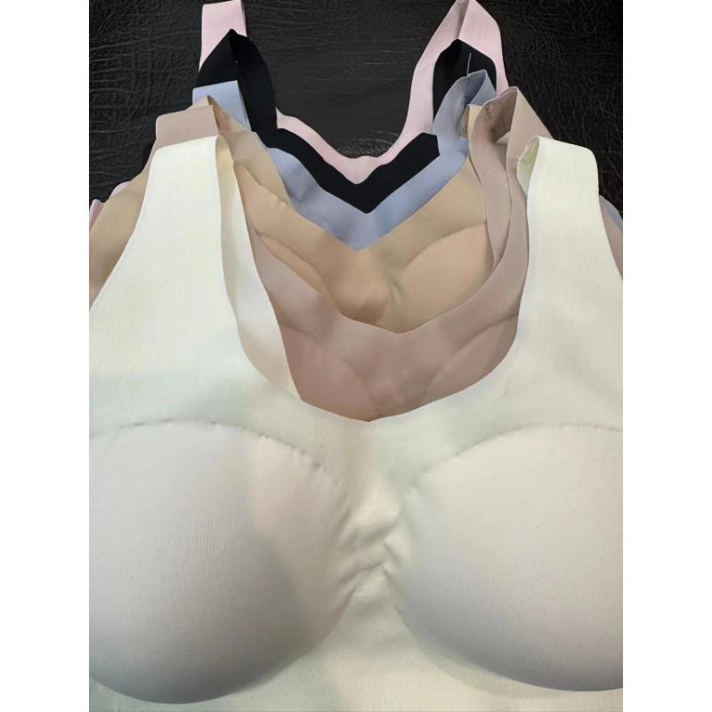 Plus Size Seamless Wirefree Removable Pads Backless Women Sports Bra