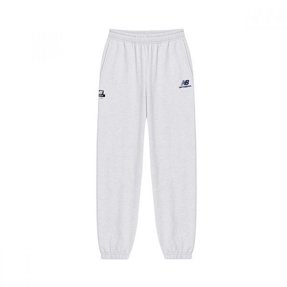 

New Balance Team Stacked Jogger Pants Men woMen Long Gray Pants Nbmld42923 16 NBMLD4292316/95XXL (measured 110)