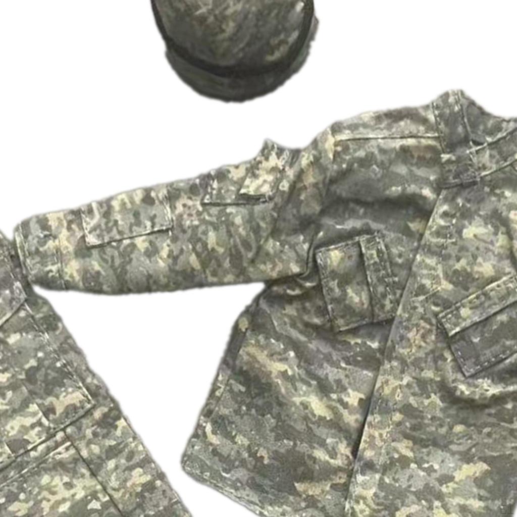 1/6 Scale Action Figure Clothes Doll Costume, Uniform Suit Men, Miniature Clothing Coat Pants Hat