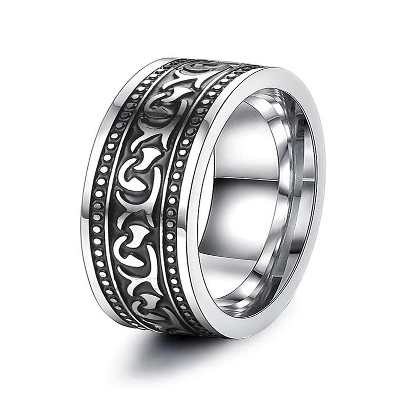 

Trendy Titanium Steel Evil Eye Ring Hip Hop Jewelry for Women Men No. 7
