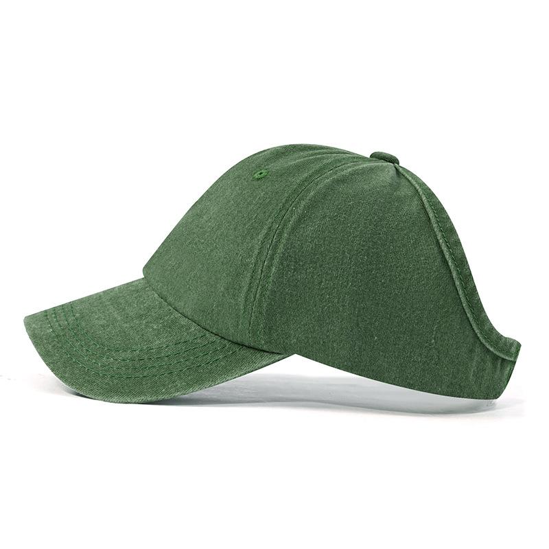 Custom Logo Half Top Baseball Cap Distressed Washed Cotton Breathable Empty Top Duckbill Sun Cap Sports Gorras Golf Yoga Hat