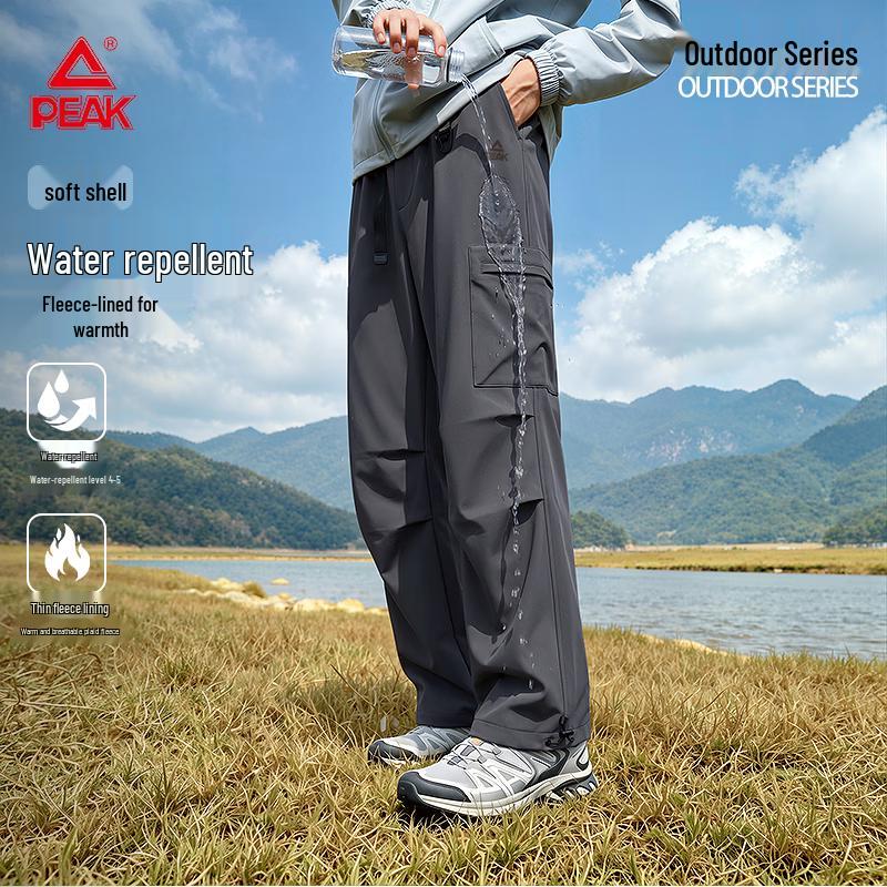 PEAK Men's Fleece-Lined Waterproof Outdoor Softshell Tech Pants