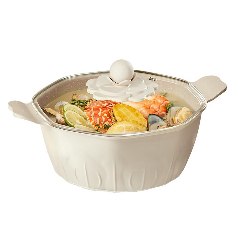 VELOSAN Camellia Aluminum Alloy Soup Pot
