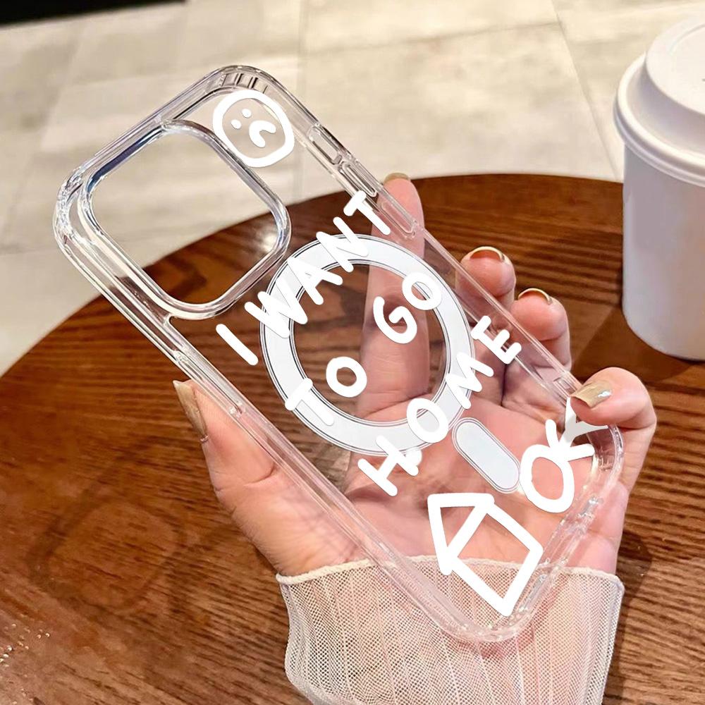 Magnetic Phone Case for iPhone 12 14 16 17 Pro 17 16 15 14 13 12 Pro Max  12 13 14 15  16 High Quality Shockproof Shell Full Protection Cute Style