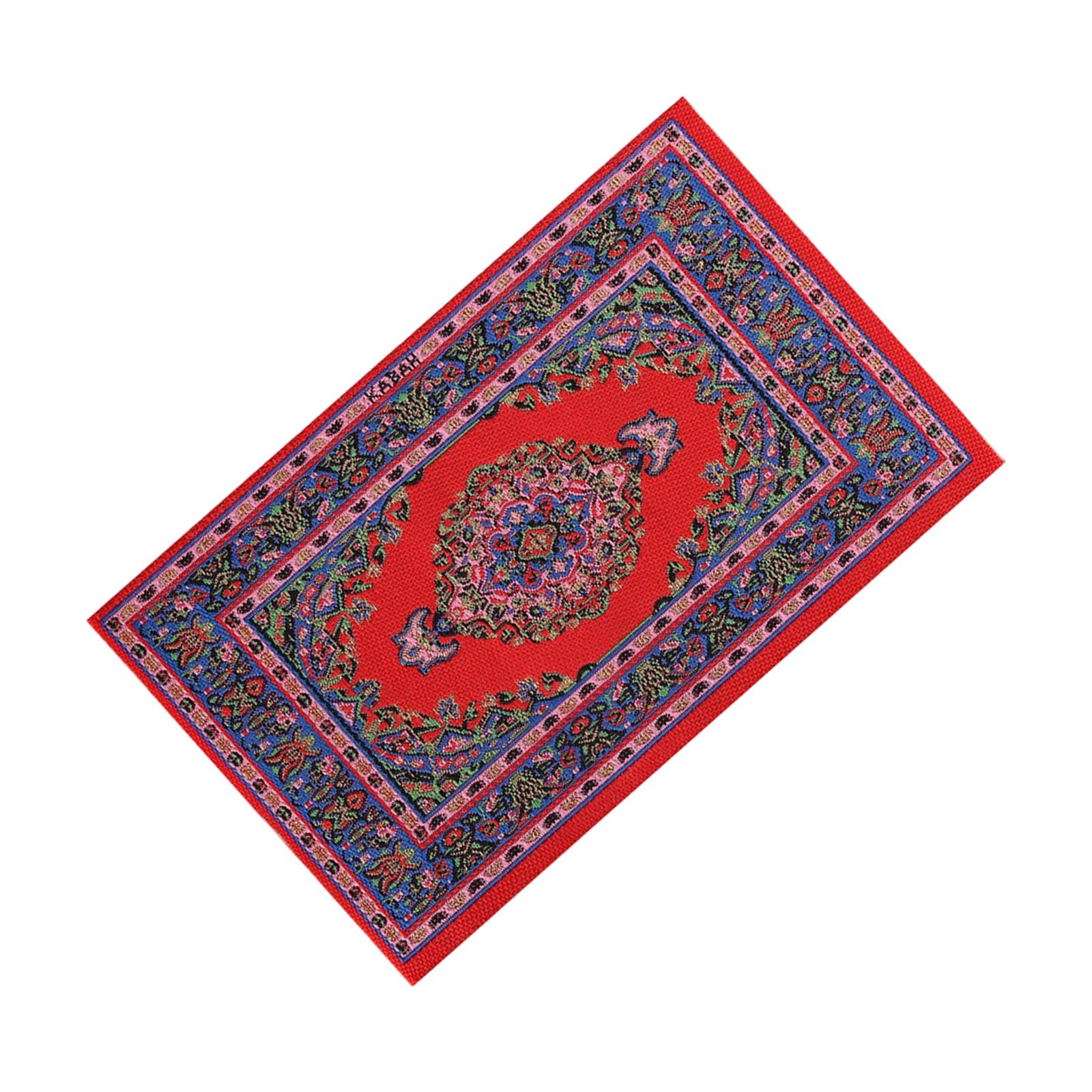 

Миниатюрные турецкие ковры Традиционный этнический ковер для кукольного домика масштаба 1/12, сцена гостиной, декоративные аксессуары