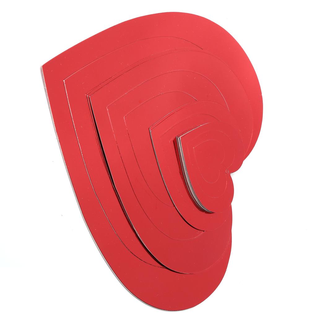 3D Red Love Shape Hanging Ornaments Decorative Card for Wedding Birthday Holiday