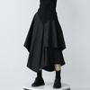Women Skirts Gothic Irregular High Waist Pleated Skirt Pants for Women Vintage Cargo Skirts Female Clothes Ladies
