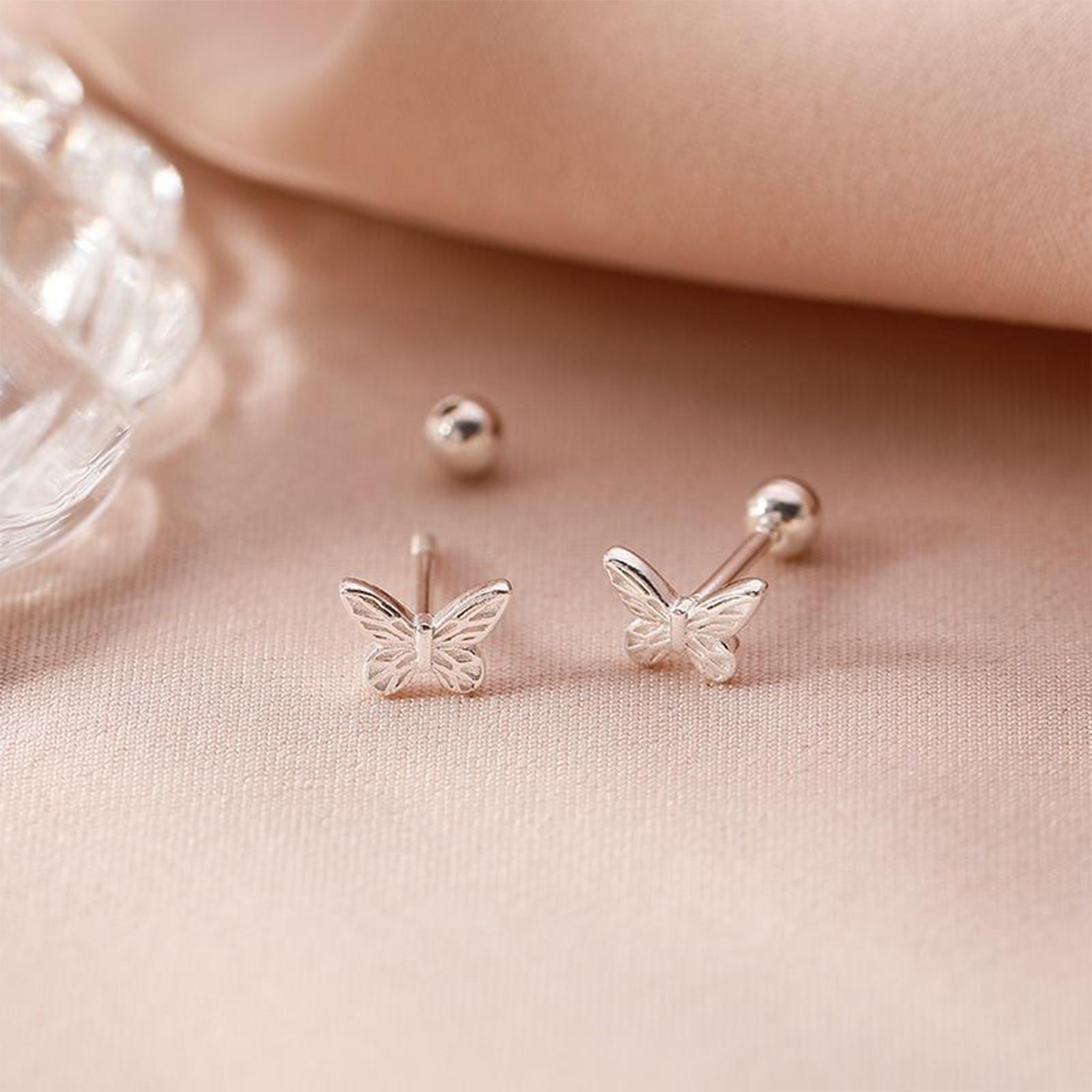 

1Pair Fashion Exquisite Earrings High Quality Simple Butterfly Earrings For Women Girls Birthday Gifts Jewelry Accessories A1