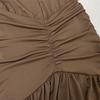 Women Summer Casua Halter Backless High Splice Solid Color Evening Party Dress