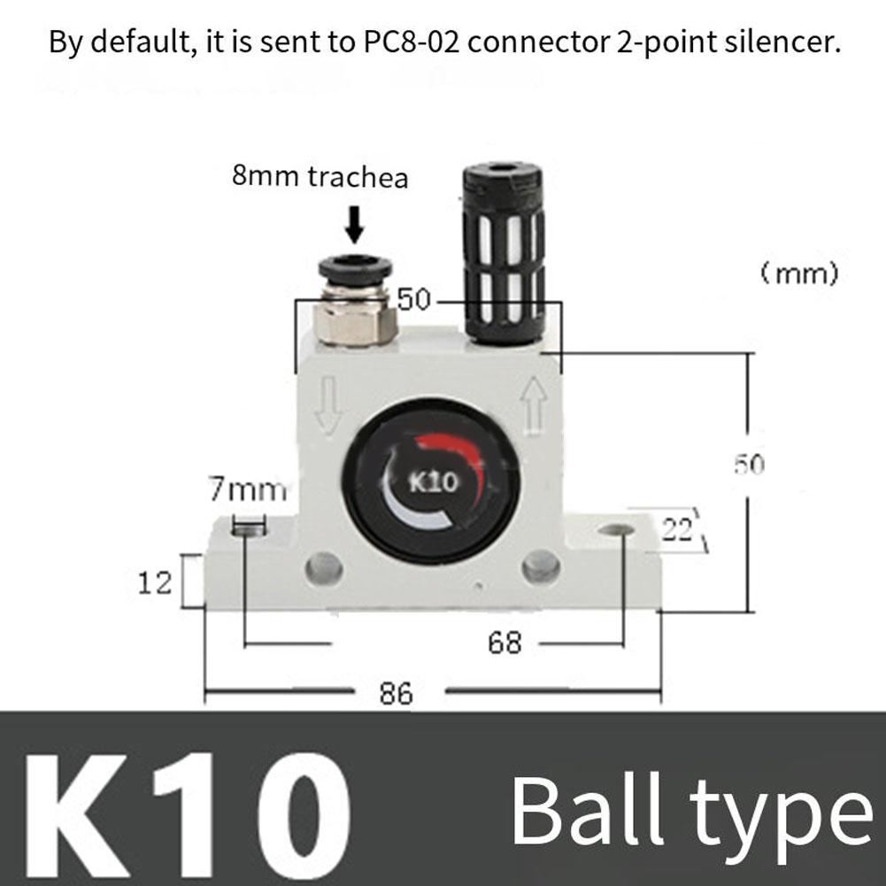 With A Special Grease Pneumatic Vibrator 0.15~0.8Mpa 245-4000 N
