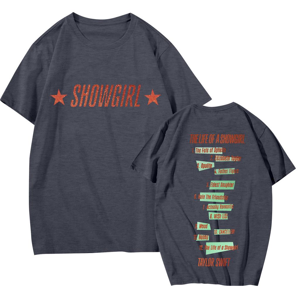 Women's Casual Printed T-Shirt Round Neck Pullover Short Sleeve Top