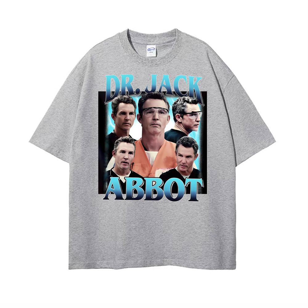 Dr Jack Abbott Blue Vintage 90s Graphic T Shirts Mens Clothing Summer Fashion Classic Tshirt Unisex Summer High Quality TShirt