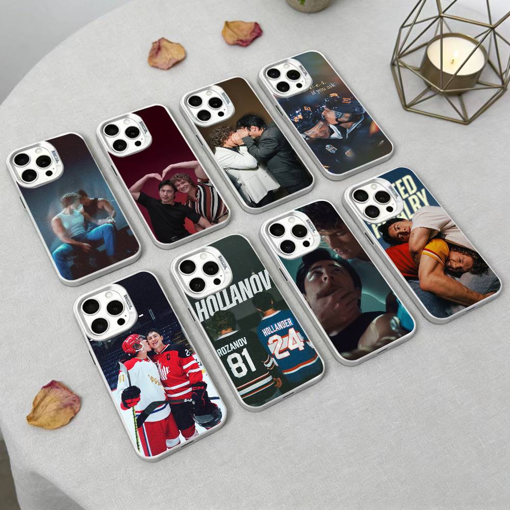 H-Heated R-Rivalry Phone Case For iPhone17, 16,15,14,13,12 Pro Max White Candy Matte Shockproof Cover