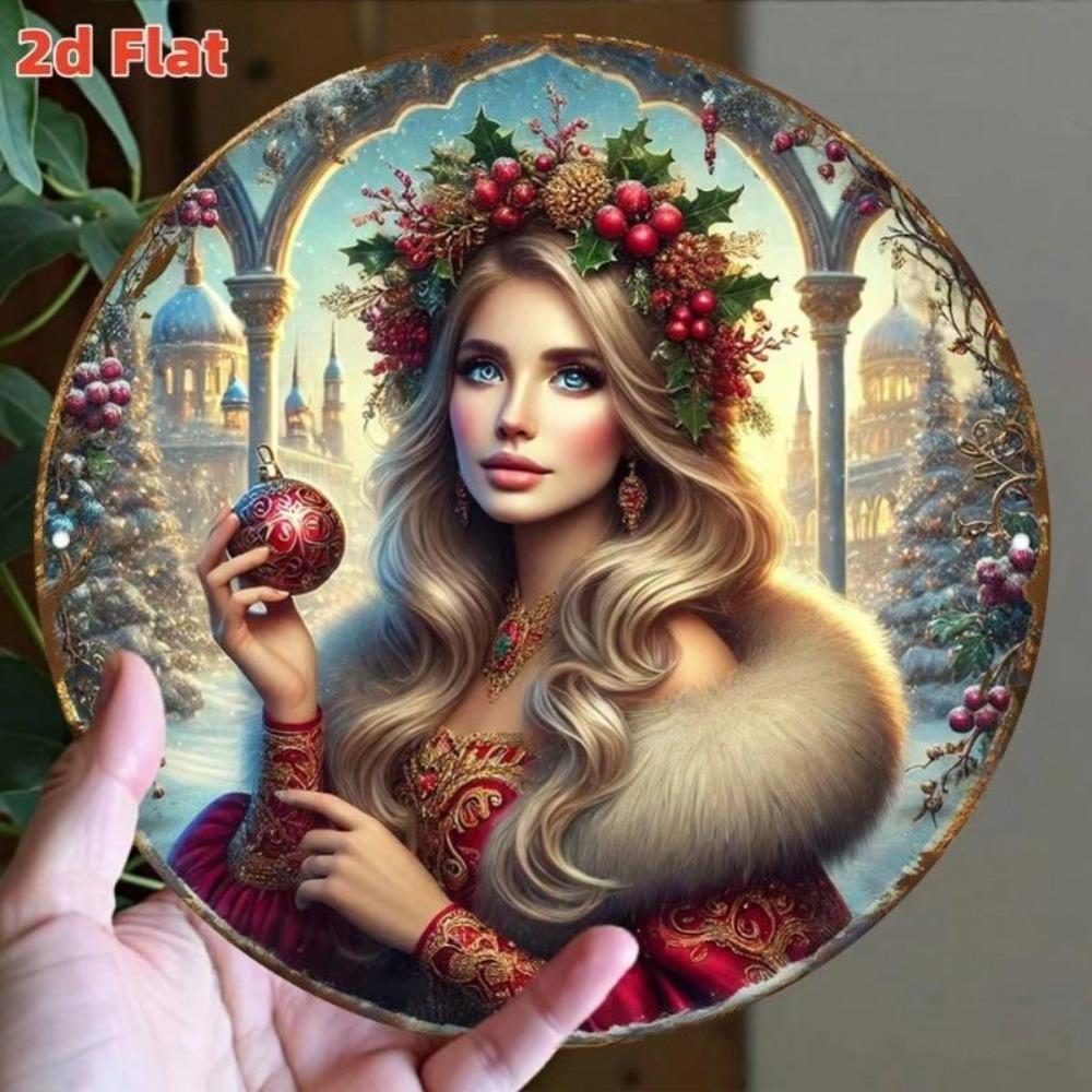 Flat Wall Metal Art Decor for Home Garden Cafe Christmas Vintage Gifts
