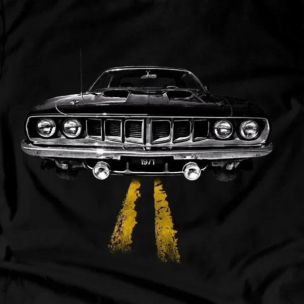 

Hot Sale Retro Barracuda 1971 Pony Car TShirt 100 Cotton ONeck Short Sleeve Summer Casual Mens Tshirt Streetwear S