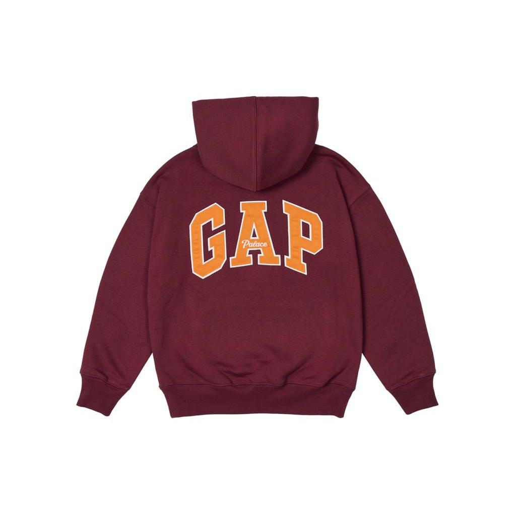 Palace X Gap Collaboration Ss24 Kids Hood Letter Print Loose Long Sleeve Hoodie Kids Hoodies Red 429089-BG