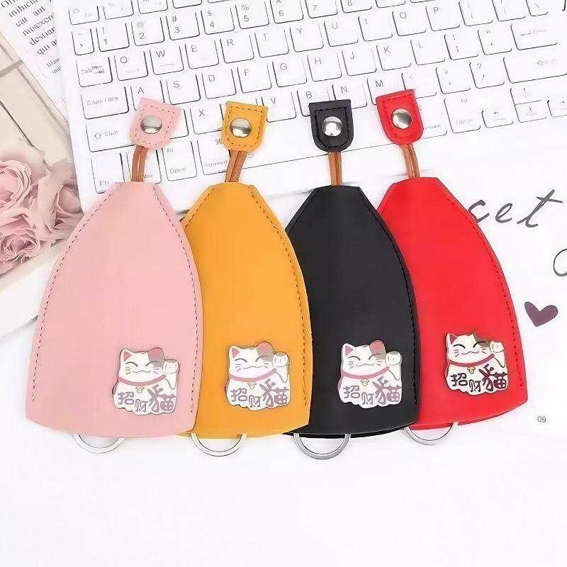 Étui à clés rétractable Mignon Porte-monnaie grande capacité Étui porte-clés à cordon de serrage