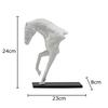 Creative Galloping Horse Sculpture Desk Decoration Abstract Animal Resin Crafts Horse Ornaments Modern Home Decor Accessories