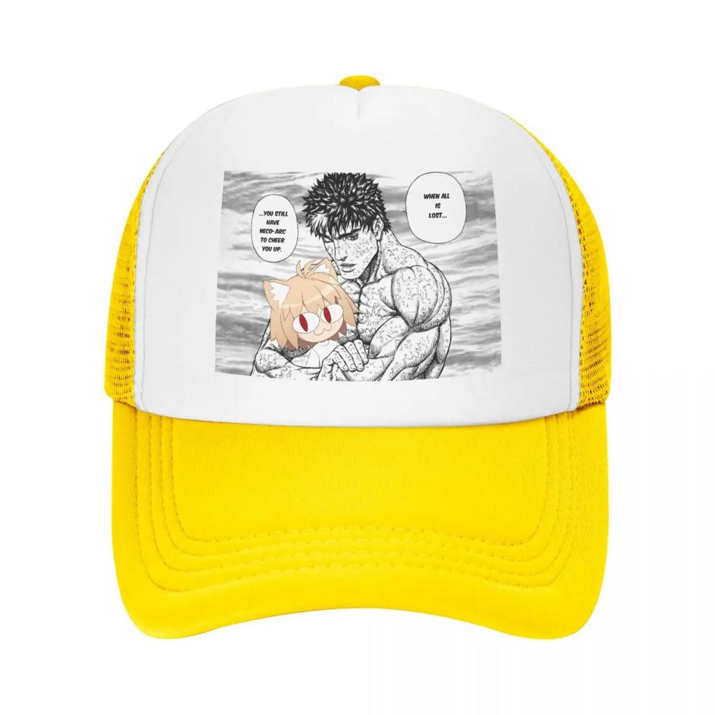 Custom Classic Berserk With Neco Arc Baseball Cap Unisex Women Adjustable Trucker Hat Sun Protection Snapback Trucker Cap