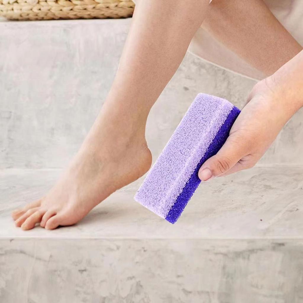 Foot Pumice Stone for Feet Hard Skin Callus Remover and Scrubber (Pack of 1) (Blue And Purple)