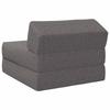 Folding Sofa Bed Light Grey 60 x 70 x 41 cm Fabric
