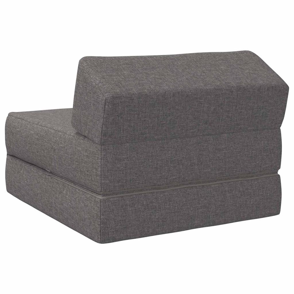 Folding Sofa Bed Light Grey 60 x 70 x 41 cm Fabric