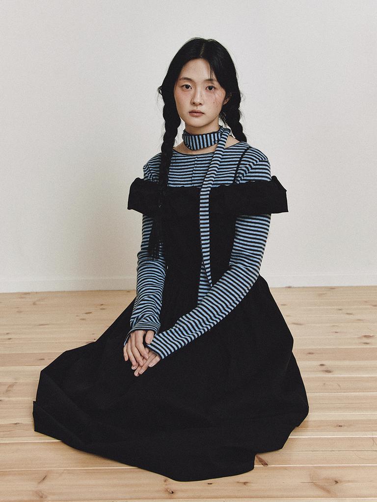 Ganiesong Shushu Sleeveless Dress_Black