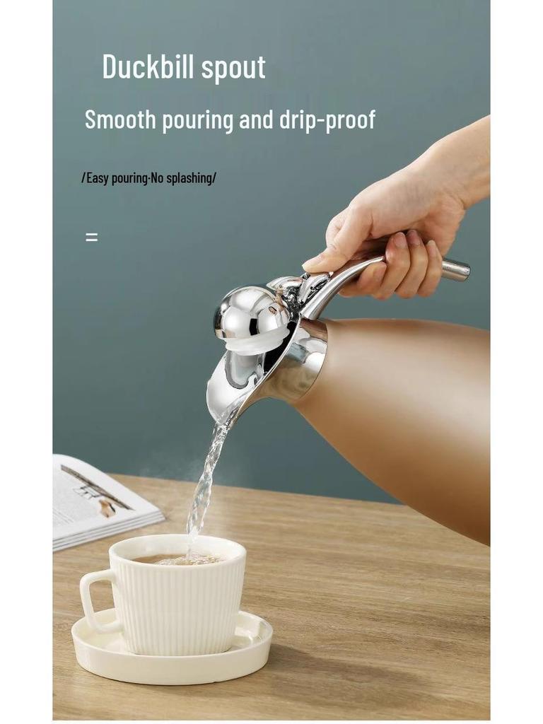 304 Stainless Steel Insulated Kettle, Large Capacity, European Style Hot Water Kettle