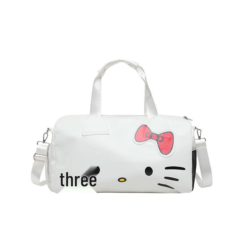 

Hello Kitty Large Bowknot Cartoon Handbag - Cute Single Shoulder & Crossbody Travel Bag белый