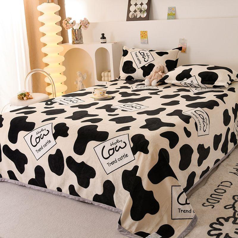 Melkevelur Laken, Vinter Pluss Velur, Fortykket, Mykt, Hudvennlig Seng, Velurteppe, Dobbeltsidig Velur, Tynt Vinter Dobbelbrukslaken